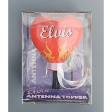 *Last One* Collectible Elvis Presley Burning Love Heart Car Antenna Topper / Car Mirror Dangler / Desktop Decor 